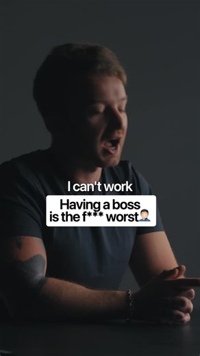 Daniel Fazio | Cold Email Wizard on Instagram: "Having a boss is the f*** worst 🤦🏻"