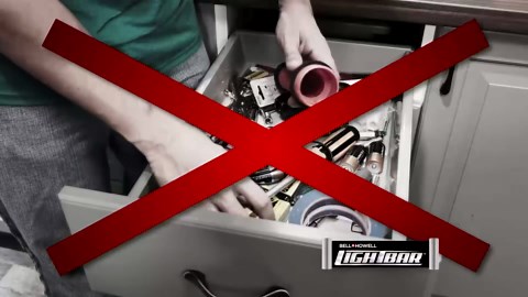 Bell+Howell Portable Light Bar, Rechargeable Lights for Home, Emergency Lights for Home Power Failure, Rechargeable Light Bar, Lámparas Recargables para Apagones, 720-Lumens, As Seen on TV