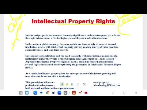 Intellectual property rights meaning and explain