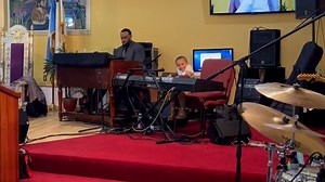 99K views · 271 reactions | Preach! This little boy is feeling the music at church and we're here for every (pretend) keystroke. | Humankind | Facebook