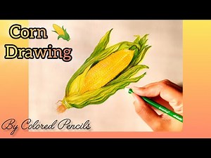 How To Draw a Corn 🌽 | Step by Step Easy Drawing Tutorial for Beginners