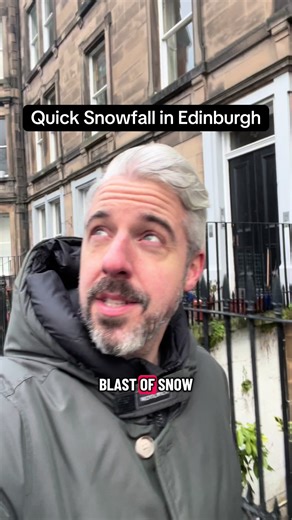 Edinburgh had snow for a few minutes 😂 #edinburgh #snow