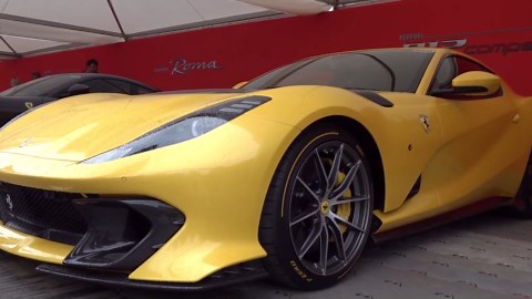 Ferrari 812 Competizione screaming V12 full throttle