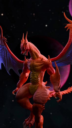 Mega Charizard Y 3D Model in Blender