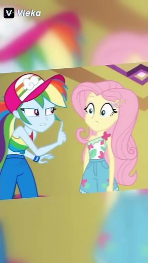 Rainbow Dash 🌈 and Fluttershy 🦋 mlp best friendies edit 🌈💖✨🌟