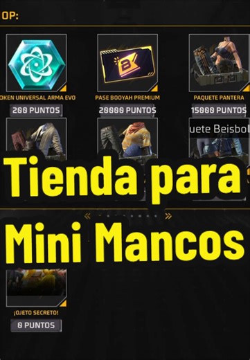 Tienda para todos los que estamos en el programa de creadores. #freefire #malboroxff @Garena Free Fire LATAM