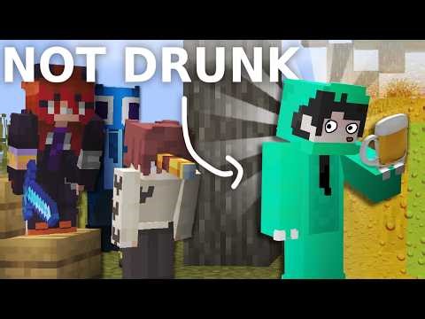 Can 5 Drunk Minecraft Players beat 1 Secret Sober?