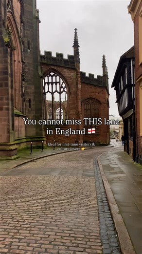 Discover England’s prettiest lane 🏴󠁧󠁢󠁥󠁮󠁧󠁿✨👇 📍 Bayley / Hay Lane in Coventry This lane is well-known for having @stmarysguildhall and @coventry_cathedral. I highly recommend visiting if you’re a culture lover. Follow @shakespeares_england for more travel inspo! #coventry #visitengland #lane #destinations #explore #englandguide #fyp #travel #travelguide #tourists #hiddengem | Shakespeare's England