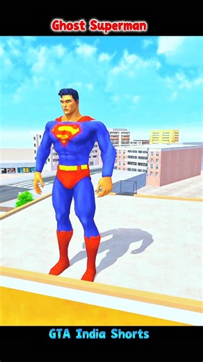 🔥 Superman Giant Ban Gaya! Beta Ko Ghost Bana Diya 😱👻 | Indian Theft Auto Simulator | #shorts #gta