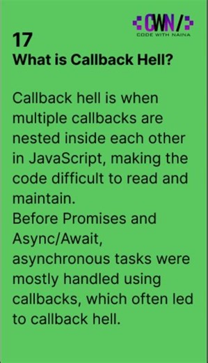 What is Callback Hell?