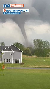 A large tornado was observed in Wisconsin today, as the area braces for rounds of severe weather. #Wisconsin #tornado #severewx #FoxWeather | FOX Weather