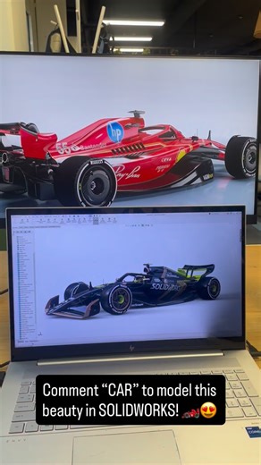 Comment “CAR” and I’ll send you a preview of the SOLIDWORKS & CFD Formula 1 course. This is the full SOLIDWORKS Formula 1 model running on my screen. Every surface. Every aerodynamic element. Designed with intent. This isn’t just a visual model. In the full course, we start modeling the F1 car immediately — no filler, no long theory blocks. You build the geometry step by step and then optimize it using CFD. Front wing. Rear wing. Floor geometry. Venturi tunnels. You don’t just learn how to use S