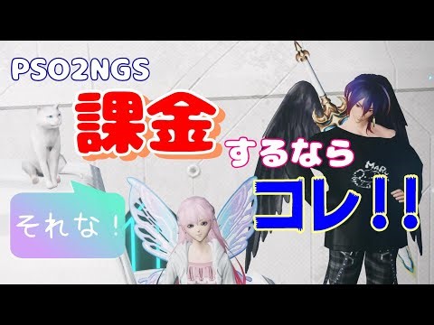 【PSO2NGS】はじめての課金【おすすめ３点】