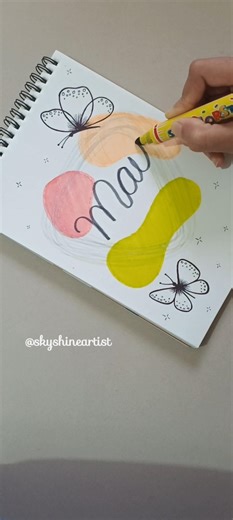 "May Journal Cover Page design"#shorts #youtubeshorts