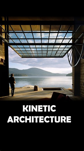 Pedro Augspach | Sustainable Architecture on Instagram: "What’s the boldest way to blur the line between inside and out? Olson Kundig’s Chicken Point Cabin turned that question into a 6-ton answer. A steel window operated with a bespoke mechanism that transforms the entire façade into one giant door. This cabin didn’t just blur the limit it was the starting gun for Olson Kundig's kinetic architecture. 🎥 Full video about “Blurring the Limits” now on my YouTube channel. Video « counterweight » by