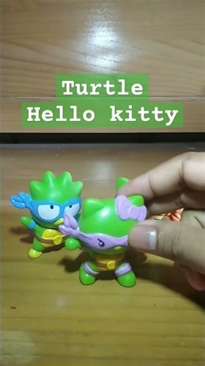 Hello Kitty and friend #hellokitty #shorts #turtle