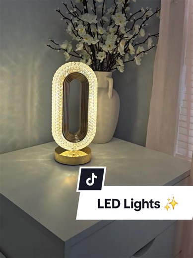 Elegant Luxury Faux Crystal LED Lamp