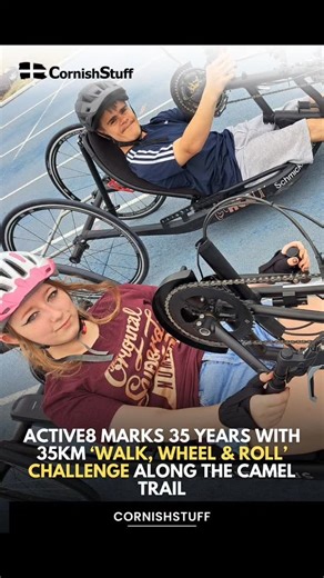Cornwall-based youth disability charity Active8 is celebrating its 35th anniversary with a challenge that’s as inspiring as it is ambitious – a 35km “Walk, Wheel & Roll” along the Camel Trail on Saturday 11th October 2025. Read more on CornishStuff.com #Cornwall #CornishStuff | CornishStuff