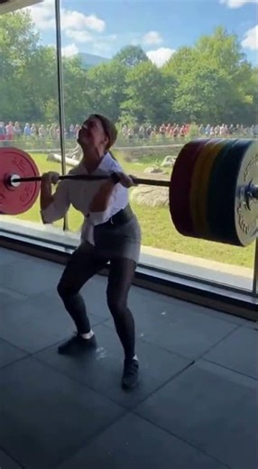 She Lifted Heavy In Front of a Gorilla! 🦍😱 #Shorts