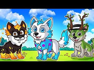 WE BECAME ELEMENTAL WOLVES🌸🔥🐺🧊in MINECRAFT with PANCRACIO and PERMON