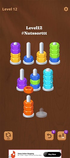 #level12 #nutssort #nutssortmaster #nutssorttt #games #shorts #shortvideo #gamingshorts #games #game