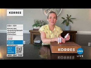 Korres 4piece Hydrating Balsam Lip Butter Collection