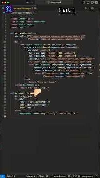 Weather App Using Python | Python Project | Build a Weather App Using Python #shorts #pythonshorts