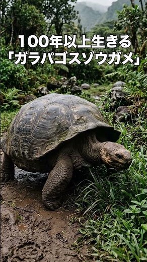 １００年以上生きる「ガラパゴスゾウガメ」