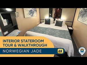 Norwegian Cruise Line Interior Stateroom Tour | Norwegian Jade Inside Room Tour