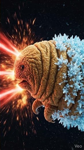 Water Bear Survives Space Vacuum for 10 Days Naked! 😱 #shorts