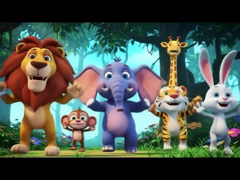 Animals in Hindi | Baby Songs for Kids | Learn Animal Names & Sounds |Hindi Animal Song #animaldance