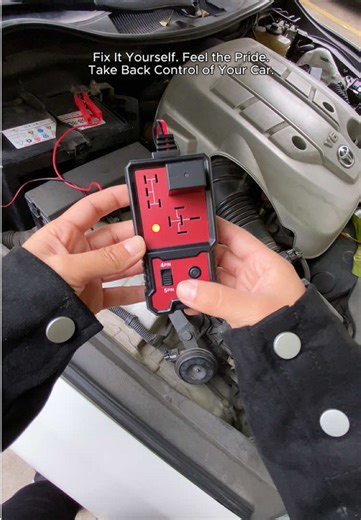 🚗 If your car won't start, your lights are dead, your power windows are acting up, or your A/C isn't cooling, you can actually check it yourself first! With this tester, you don't have to run to the repair shop for every little issue. You can fix it yourself and save hundreds of dollars! 🔧 Car Relay Tester #SaveMoney #DIYCar #RelayTester #EasyMechanics #bfcm