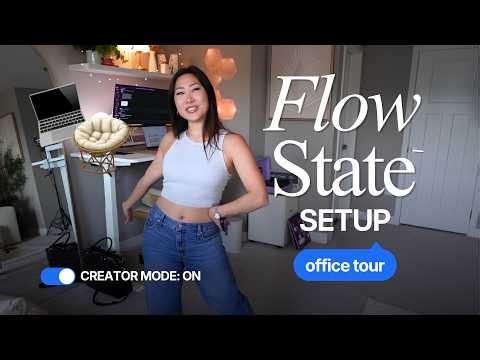 Inside My Productive Home Office | Desk Setup, Lighting & Behind the Scenes (Full Tour)