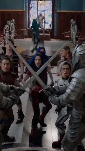 Medieval Fantasy Battle Scene: Knights and Characters