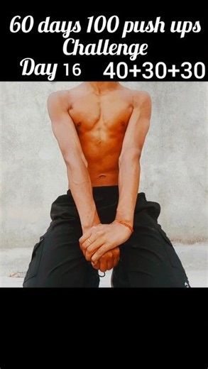 60 days 100 push ups challenge day 16 #freerista #motivation