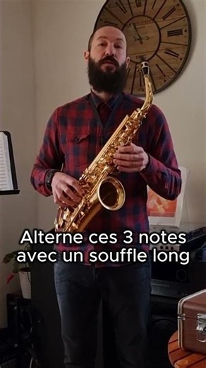 Tes 3 premières notes au saxophone : Sol, La, Si
