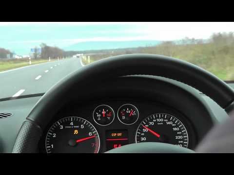 Audi A3 8P 2.0 TFSI S-tronic Launch Control 0-100 km/h 0-60 mph (200PS) 2.0 T DSG acceleration sound