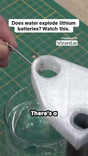 That popular belief about lithium batteries exploding in water? ❌ Totally false... *unless* you add this one kitchen staple! 🤯 Watch what happens when water becomes a pathway for massive energy leakage. The difference between plain water and salt water is night and day when testing battery mishandling. Serious science demonstration captured with custom remote rigs revealing the *real* dangers of ignoring essential battery safety warnings! 🔋🔬 #LithiumBattery #ScienceFacts #MythBusters #DIY #Ba