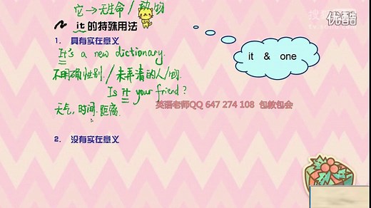 初中英语语法-代词-it特殊用法_高清