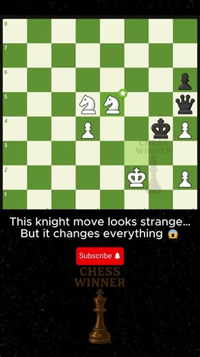 Do You Understand This Knight Move 🤔♟️🔥 | Chess Winner #chess #shorts #checkmate #brilliant