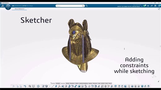 How to add constraints while sketching ? Would you design like that ? By the way do you recognize this 3D model ? 🧐 Thanks CATIA expert Alain Dugousset for this CATIA tip! #3DEXPERIENCE | CATIA