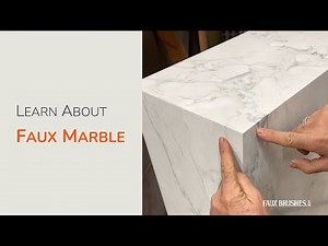 Learn about Faux Marble...a traditional technique in Decorative Painting