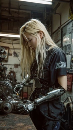 Android working in a workshop 🦾🤓😮🛠 #android #humanoid #futuristic
