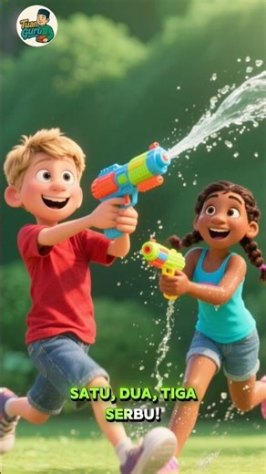“Water Fun Time!! Duel Semprot Air! Yang Kena Harus Lari! 😂💦🔥”