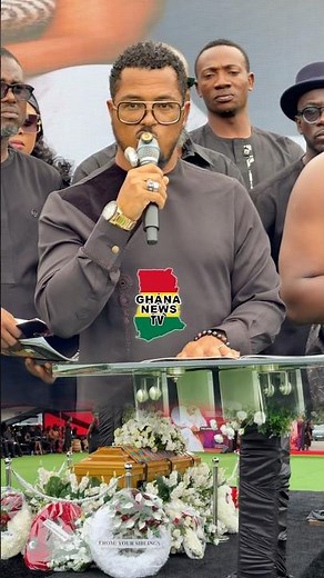 Van Vicker Takes the Mic to Read a Tribute on Behalf of the Ghana Actors Guild