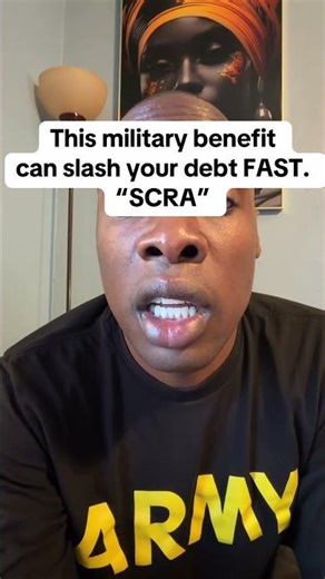 This military benefit can slash your debt FAST.“SCRA” #army #militaryeverything
