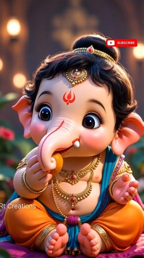 बाल गणेश का प्यारा डमरू तांडव ❤️Shankarji Ka Damru ❤️ #balganesh #shorts