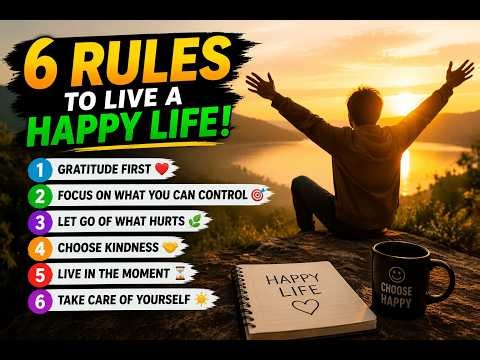 6 Rules to Live a Happy Life | 6 Powerful Habits to Live a Peaceful & Happy Life