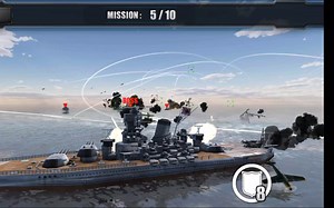 很老的一款安卓版战舰射击游戏：battleships