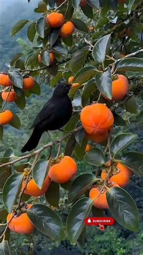 Growing an American Persimmon From Seed to Fruit 🌱 🟠 #shorts #nature #plantgrowth